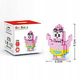 Міні Конструктор морська зірка Патрік на 190 деталей (7.5х7.5) Спанч Боб квадратні штани., фото 6