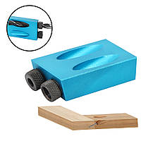 Меблевий кондуктор для свердління отворів під косий шуруп, 15°, 6/8/10 мм