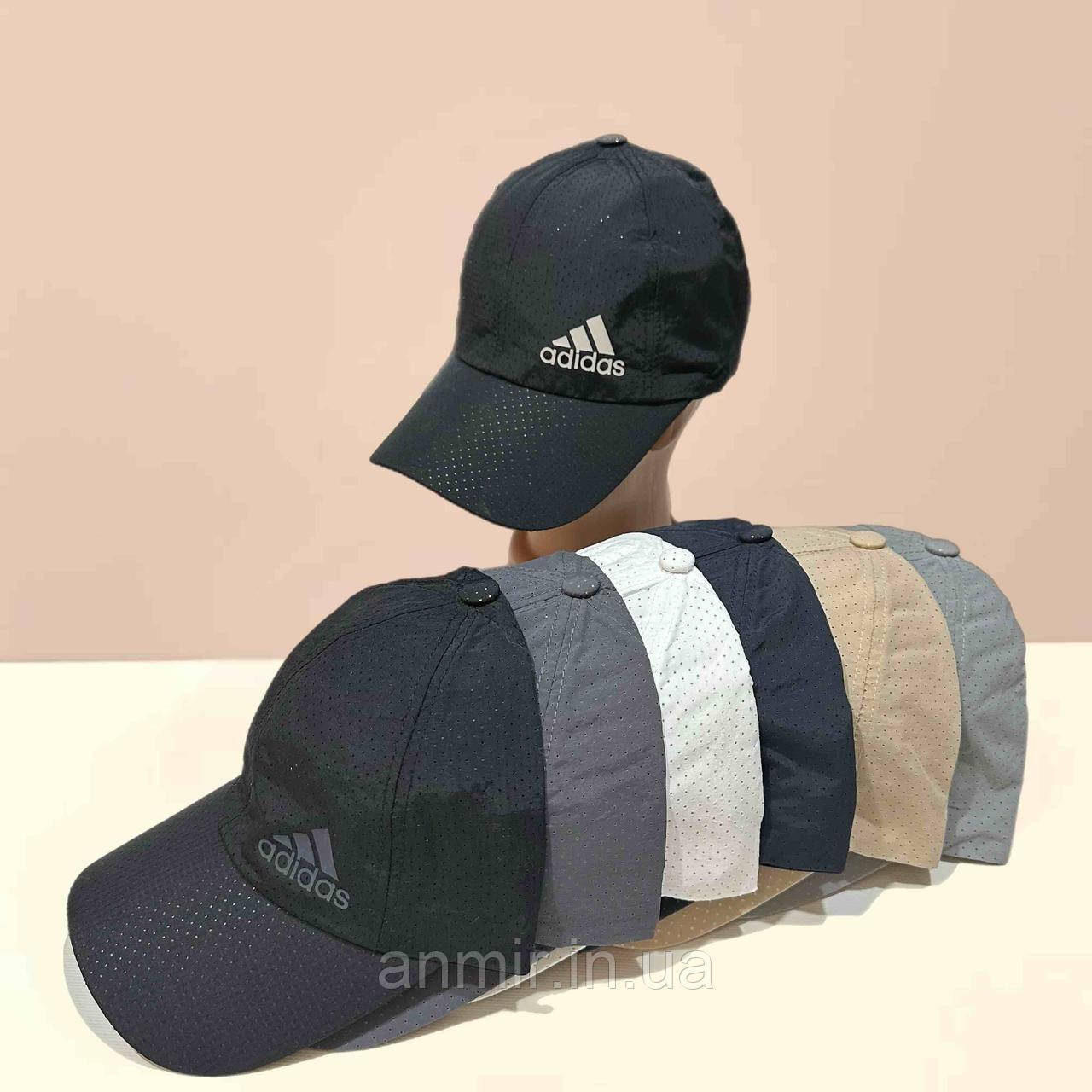 Кепка літня перфорація чоловіча ADIDAS розмір 56-59, кольору міксом