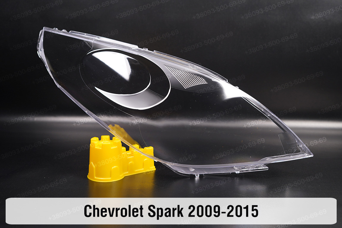 Скло фари Chevrolet Spark (2009-2015) праве