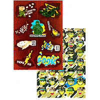 Набір патріотичних наліпок-стікерів А5 НС-А5-10-4, 2 аркуша