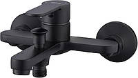 Змішувач для ванни Ulytid Одноважільний змішувач для ванної кімнати в чорному кольорі