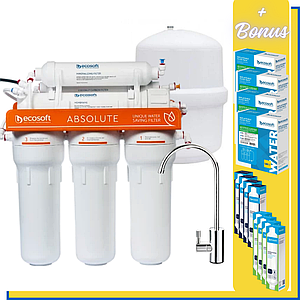 MO675MECO Ecosoft Absolute з мінералізатором Фільтр зворотного осмосу (з Подарунком)