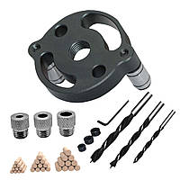 Торцевий кондуктор-шаблон для свердління під шкант 6/8/10 мм, 37 аксесуарів