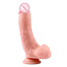 Фалоімітатор з яйцями на присосці Chisa Ballsy Super Cock 9, тілесний