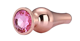 DT21827 анальна пробка конічної форми Dream Toys GLEAMING LOVE ROSE GOLD PLEASURE PLUG M