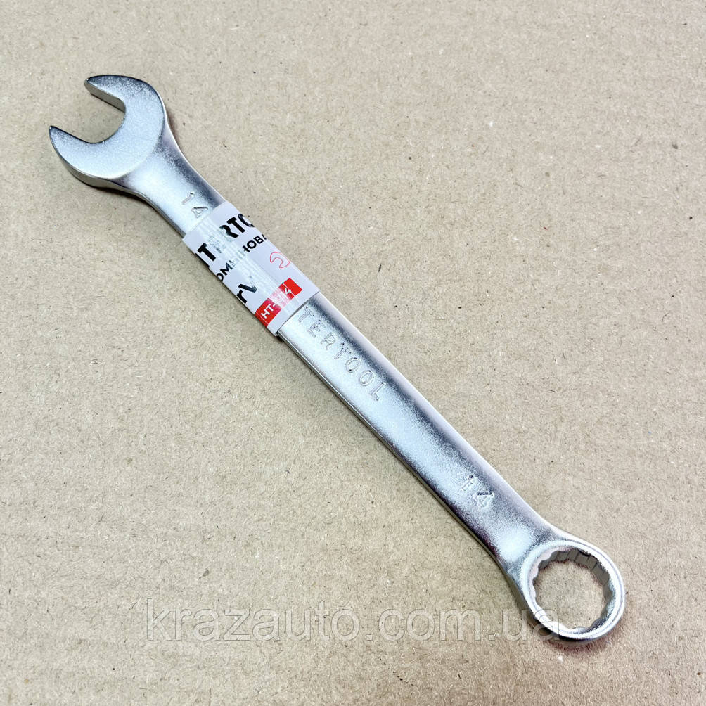 Ключ комбінований 14 мм Cr-V INTERTOOL HT-1214, фото 1