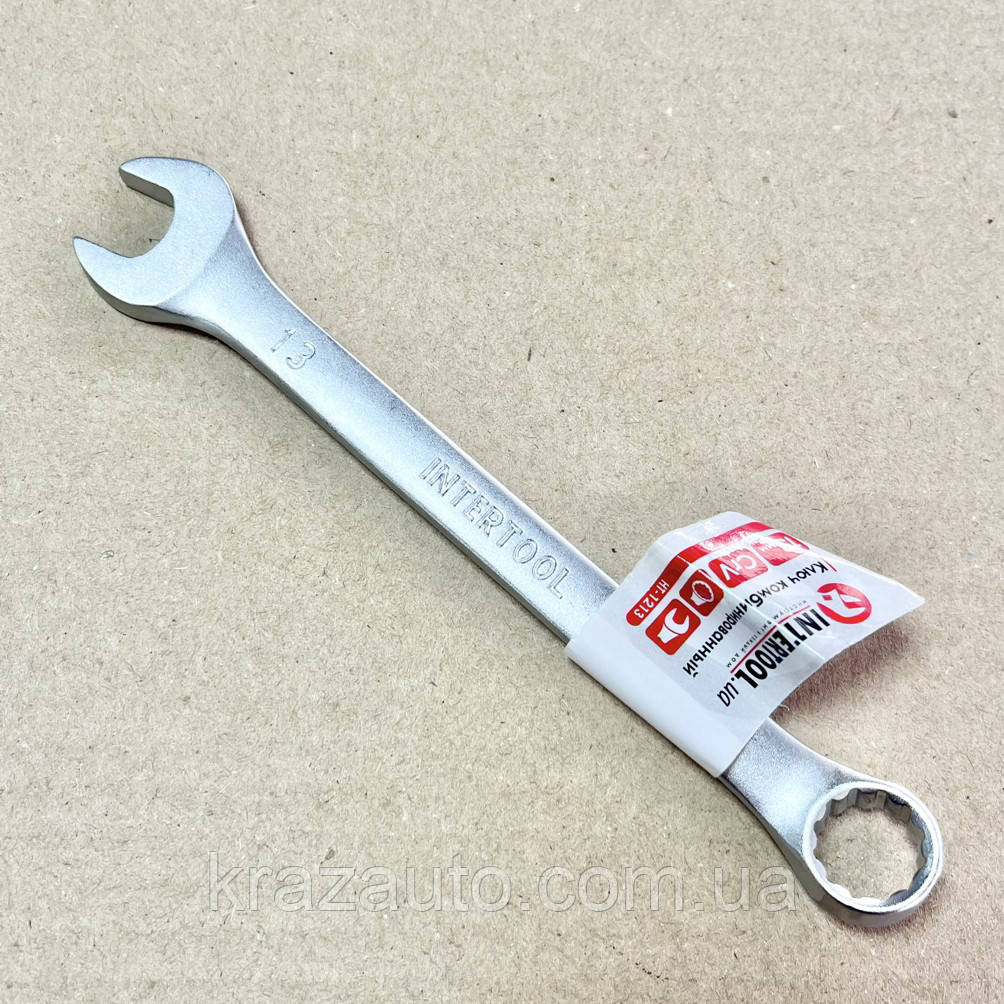 Ключ комбінований 13 мм Cr-V INTERTOOL HT-1213, фото 1