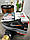 Чоловічі кросівки Nike Zoom Structure 17x Black Grey Orange, кеди Найк текстильні нейлон чорні. Чоловіче взуття, фото 3
