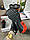 Чоловічі кросівки Nike Zoom Structure 17x Black Grey Orange, кеди Найк текстильні нейлон чорні. Чоловіче взуття, фото 11
