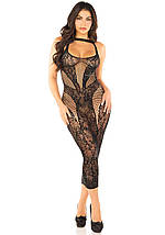 Сукня Leg Avenue Rhinestone Lace and Net Bodycon Dress One Size, Black, фото 5