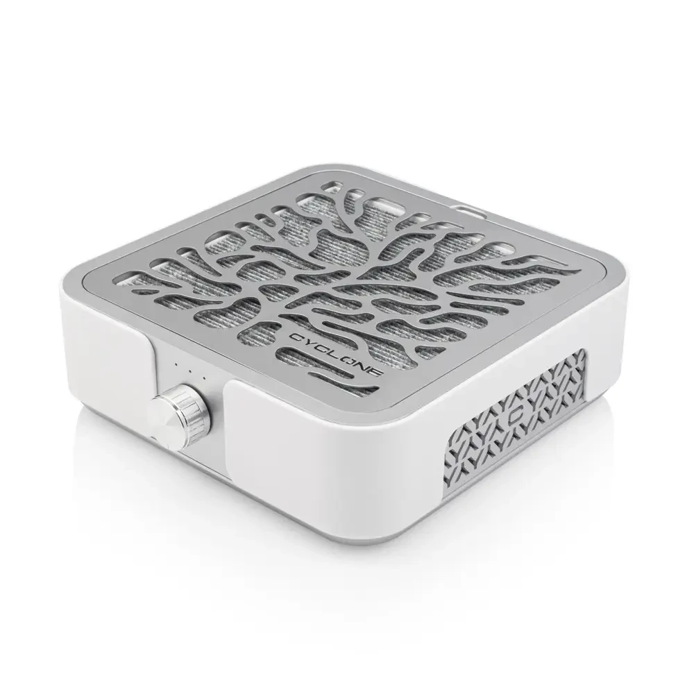 Витяжка CYCLONE X3 SILVER з вугільним НЕРА-фільтром 72W для манікюру та педикюру, silver, фото 1