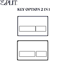 Універсальна прихована кнопка EDPLIT Invisi Tile Touch M2 для Geberit Delta, Sigma, TECE, фото 4