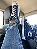Жіночі кеди Converse All Star Blue High Конверс високі на платформі синього кольору текстиль демісезон, фото 7
