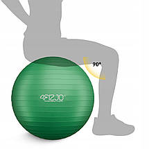 М'яч для фітнесу (фітбол) 4FIZJO 55 см Anti-Burst Green (P-5907739316264), фото 5