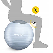 М'яч для фітнесу (фітбол) 4FIZJO 65 см Anti-Burst Grey (P-5905973404785), фото 4