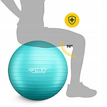 М'яч для фітнесу (фітбол) 4FIZJO 65 см Anti-Burst Mint (P-5905973404761), фото 4