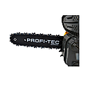 Потужна бензинова ланцюгова пилка (бензопила) PROFI-TEC PT-2500 : 1.1 кВт, шина 30см ( 002108), фото 7