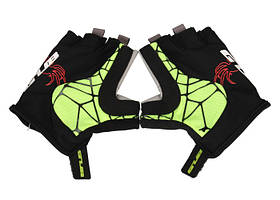 Перчатки велосипедні GUB S036 чорно-салатний L 2020