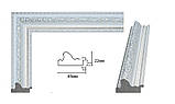 Рамка 50х70.Профіль 45 мм "Білий зі сріблом". Рамки для фото, вишивок, картин, фото 2