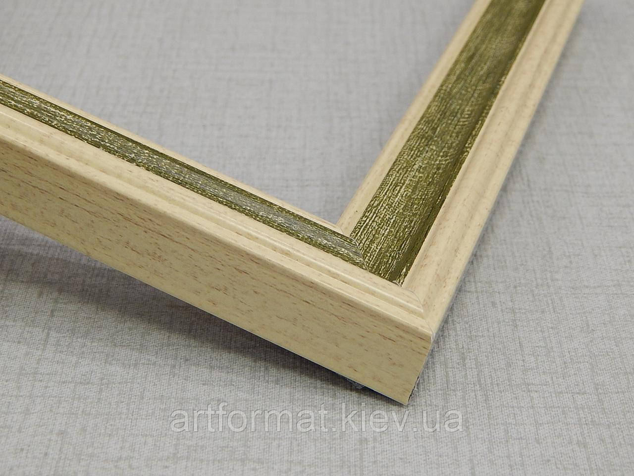 Рамка 50х70. Профіль 26 мм."Зелена пастель". Для картин,плакатів,фото, фото 1
