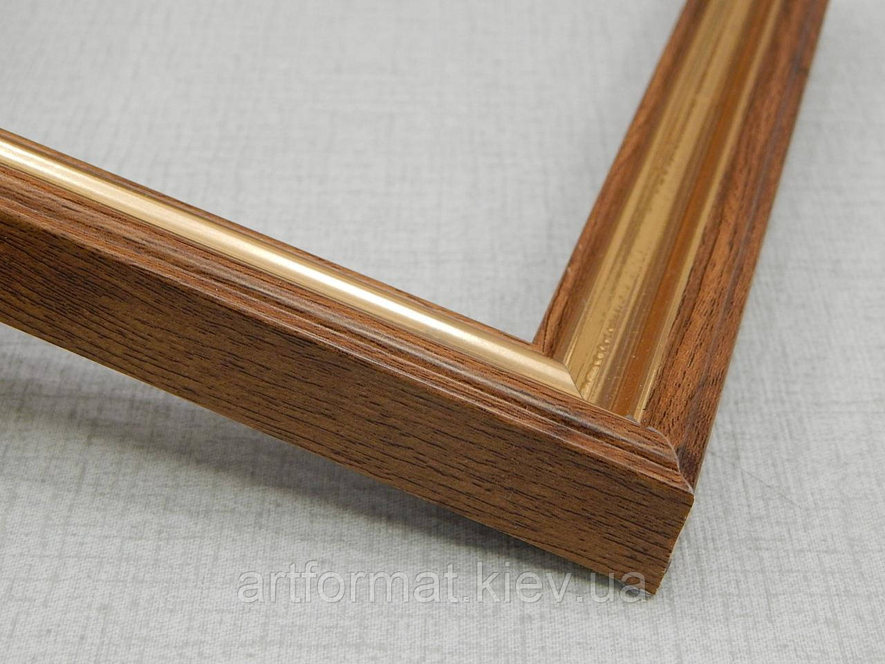 Рамка 50х70. Профіль 26 мм."Дерево з золотом". Для картин,плакатів,фото, фото 1