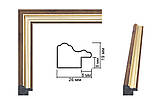 Рамка 50х70. Профіль 26 мм."Дерево з золотом". Для картин,плакатів,фото, фото 2
