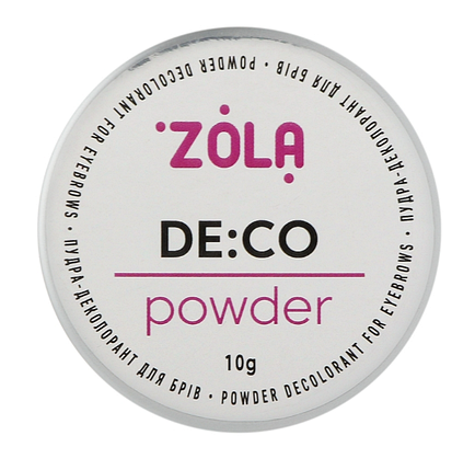 Пудра-деколорант для брів Zola De:Co Powder Decolourant For Eyebrows 10 г, фото 1