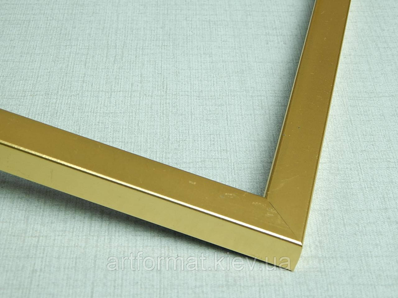 Рамка А4 (297х210). Рамка пластикова 15 мм. "Золото глянець" Для грамот дипломів картин, фото 1