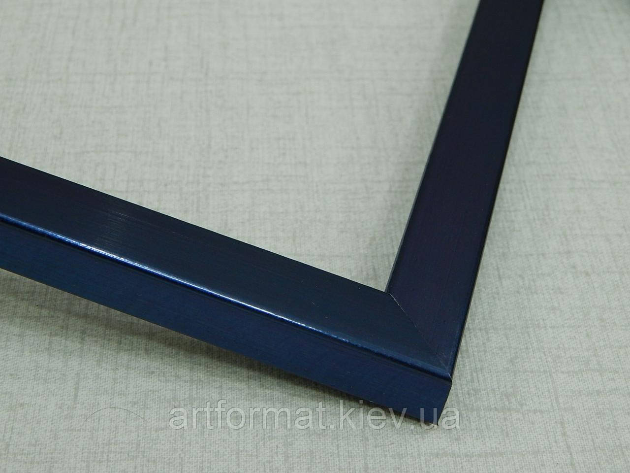 Рамка 50х50.Рамка пластикова 15 мм. "Синій глянець" Для грамот, дипломів, картин, фото 1