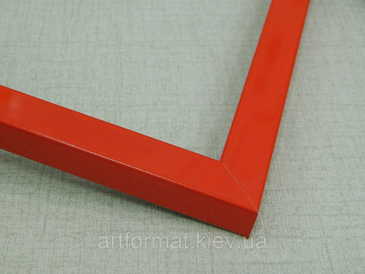 Рамка А5 (148Х210).Рамка пластикова 15 мм."Червоний глянець "Для грамот дипломів картин, фото 1