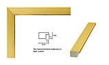 Рамка пластикова 50х50.Профіль 20 мм.Золото.Для фото, картин, вишивок, плакатів., фото 2