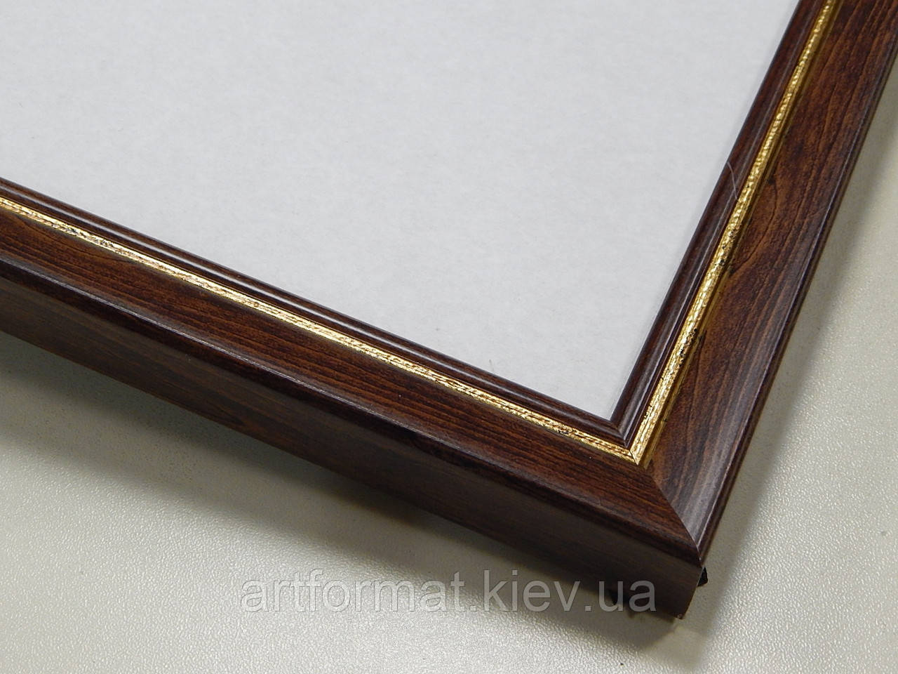 Рамка 50х70. Темне дерево з окантовкою. Профіль 22 мм. Для картин, дипломів, вишивок, фото 1