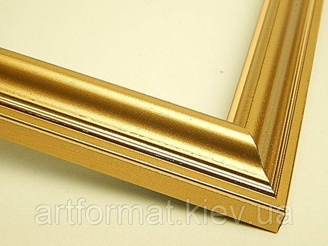 Рамка 13х18. Профіль 23 мм. Золото. Для картин,фотографій, вишивок, фото 1
