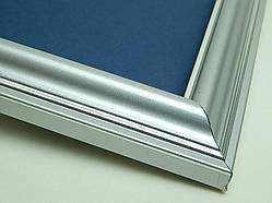 Рамка 40Х40. Профіль 23 мм. Срібло матове. Для картин,вишивок,фотографій