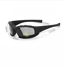 Окуляри тактичні Daisy X7 (4 змінні лінзи) без написів, фото 4