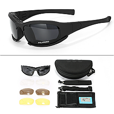 Окуляри тактичні Daisy X7 (4 змінні лінзи) без написів