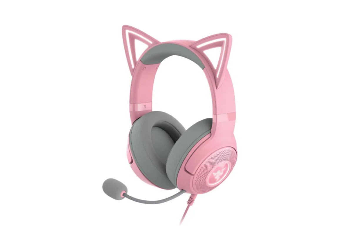 Навушники з мікрофоном Razer Kraken Kitty V2 Quartz (RZ04-04730200-R3M1)