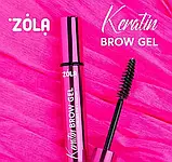 Гель для укладання брів Keratin Brow Gel Strong Fix + Nourish ZOLA Brow Wax, 5мл, фото 2