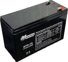 Гелевий мото акумулятор 12В 9А/год АКБ OT9-12 MotoTech 12V9Ah (151х65х94мм) для оприскувача 2025рік