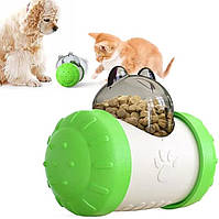 Інтерактивна годівниця-іграшка для котів і собак з тумблером для повільного харчування DS