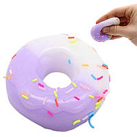 Іграшка антистрес Пончик (5,5×5,5×1,5 см), LD-3, Фіолетовий DS