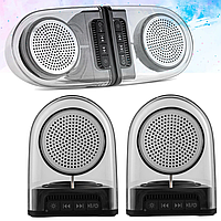 Bluetooth колонка магнітна JEDEL Wave-98 TWS,Прозора DS