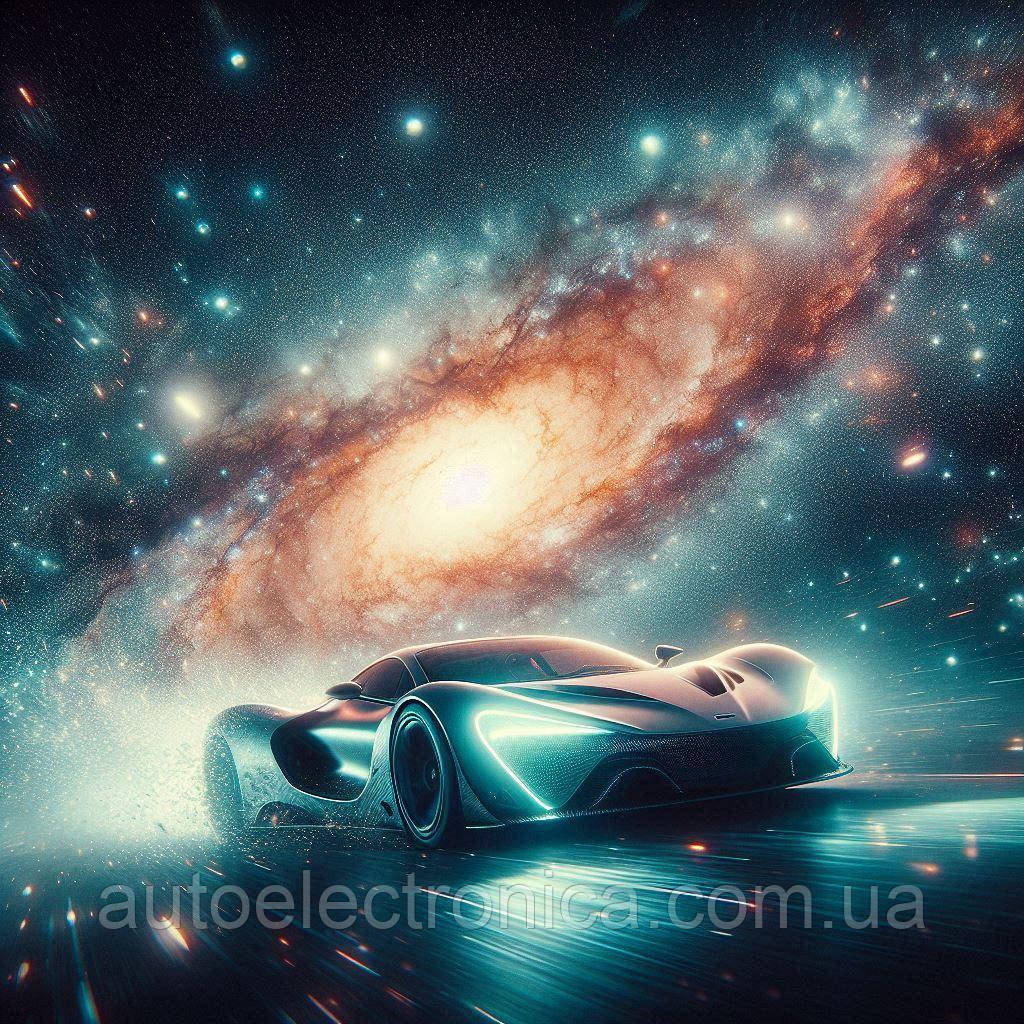 Картина на полотні "A Hypercar Drifts of the Milky Way" | HMW 7.6, фото 1