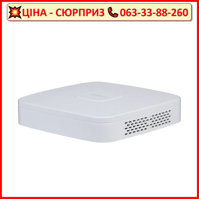 Відеореєстратор Dahua DHI-NVR2108-I2 8-канальний 1U 1HDD WizSense