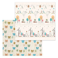 Двосторонній термокилимок для дітей (200х180см), Ведмідь і Ялинка DS