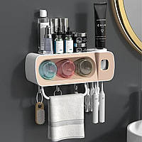 Тримач для зубних щіток із дозатором 31,3х11х10,5 см DS