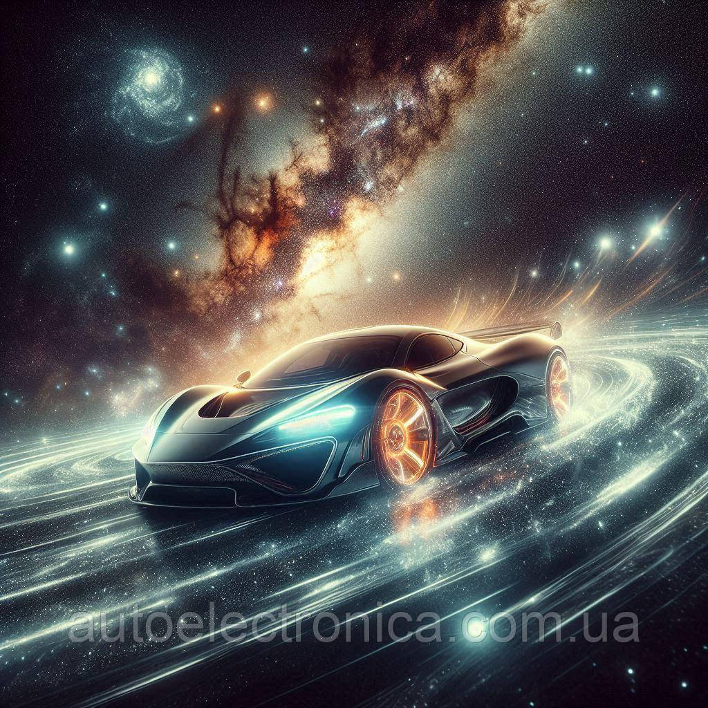 Картина на полотні "A Hypercar Drifts of the Milky Way" | HMW 7.9