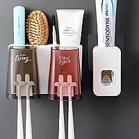 Настінний тримач для зубних щіток та пасти DS