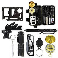 Набір інструментів для виживання 9в1,в кейсі EL-2381 DS